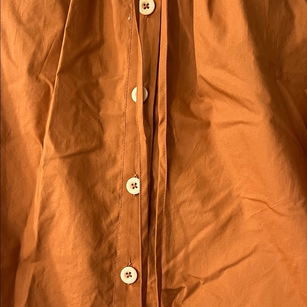 J. Crew Rust Button-Up Blouse - Picture 4 of 5